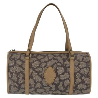 Saint Laurent Vintage Handbag Leather Beige Leather Handbag (Pre-Owned)