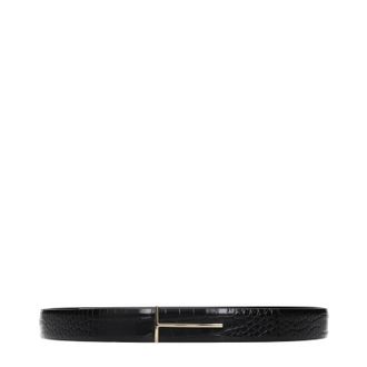 Tom Ford Gordel Man Zwart/Zwart
