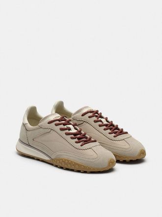 Hoff Bridge MKII leren en stoffen sneakers