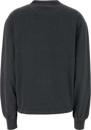 Ganni Womens Future Sweatshirt Gray Organic Cotton Recycled Sweater