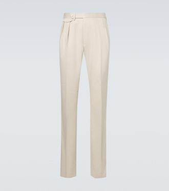 Ralph Lauren Purple Label Gregory silk tapered pants