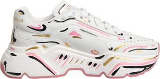 Dolce & Gabbana Multicolor Hand Painted DAYMASTER Sneaker Womens Shoes