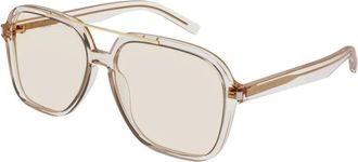 Saint Laurent Dames, Accessoires, Beige, Maat: 58 MM Nylon