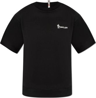 Moncler T-Shirt - Dames - T-shirts - Zwart - S - Katoen - Tops