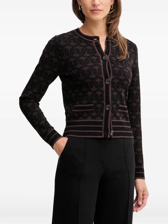 Joop Klodi button-up patterned cardigan - Black