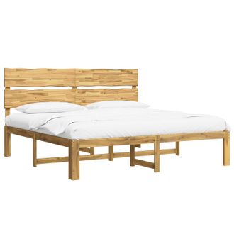 vidaXL Cama Doble Con Cabecero Rostock Blanco 180 X 200 Cm Vidaxl