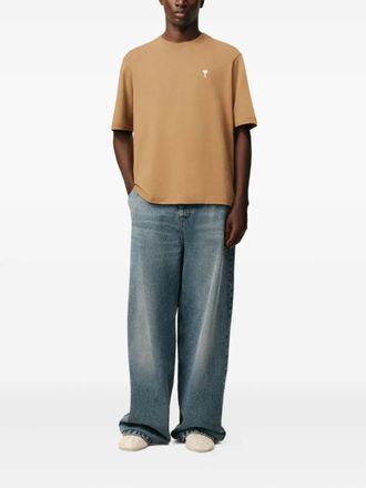 Ami Holiday Capsule cotton T-shirt - unisex - Cotton - L - Brown