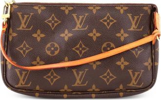 Louis Vuitton Pochette Accessoires Monogram Canvas clutch bag - Bruin