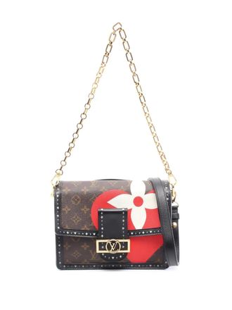 Louis Vuitton 2020 Monogram Game On Dauphine MM satchel - women - Calf Leather/Fabric/Leather - One Size - Brown