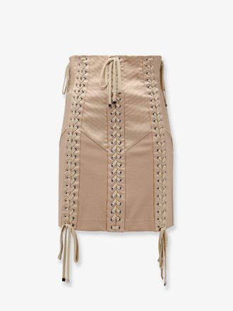 Dolce & Gabbana Gonna mini in satin lucido - DOLCE & GABBANA - gender_Woman