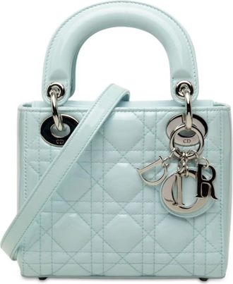 Dior Pre-owned Dior Mini Patent Cannage Lady Dior Ladies TTD739HONK3HTFVG
