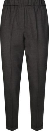 Antonelli Rosalba Pantalone Elastico - Dames - Broeken - Bruin - L - Broeken
