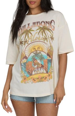 Billabong Forever Dawn Graphic Cotton T-Shirt in White Cap at Nordstrom, Size X-Large