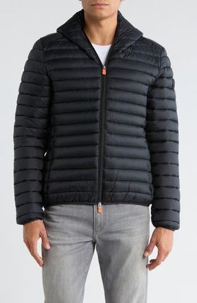Save The Duck Luca Water Resistant Hooded Packable Puffer Jacket in Black at Nordstrom Rack, Size Xxx-Large