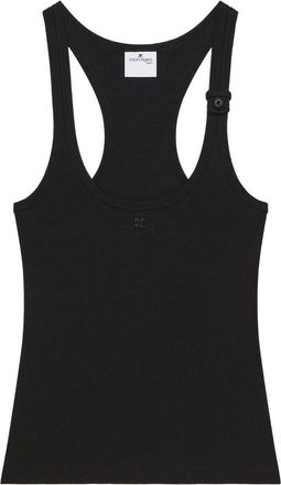 Courrèges 90S Ribbed Cotton Top