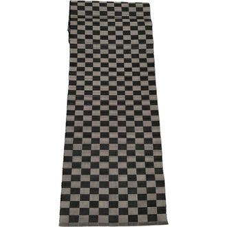 Siafu Home Handloomed Checkered Table Runner in Black at Nordstrom