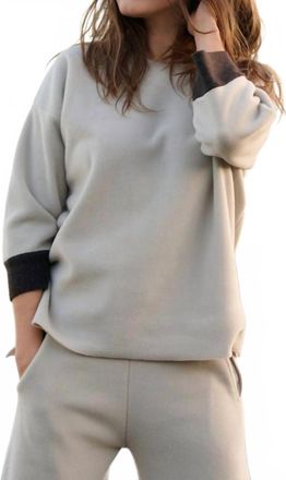 Henriette Steffensen Collared Neck Blouse In Kit/chocolate