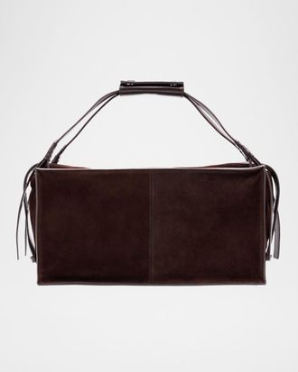 Staud Harold Slouchy Suede Top-Handle Bag