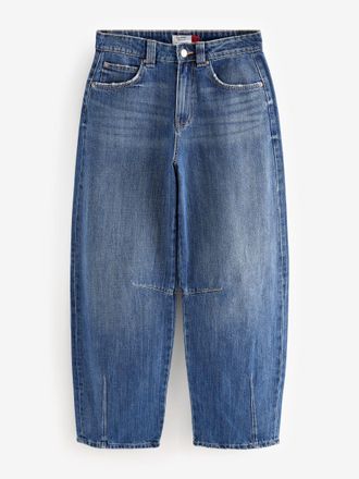 Next Barrel-Jeans mit Abn&auml;hern am Knie 100% BaumwolleEU 42 XL Tall (UK 14 XL Tall)