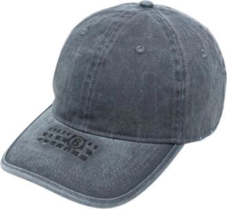 Maison Margiela Numerals Hoed - Dames - Petten - Blauw - ONE Size - Katoen - Accessoires