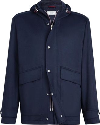 Brunello Cucinelli Jack met capuchon - Blauw