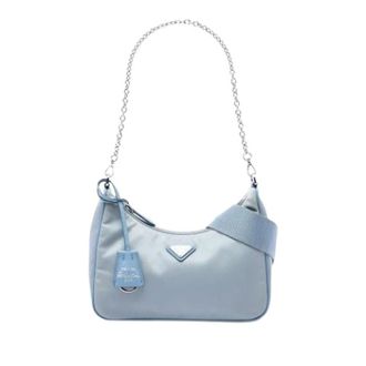 Prada Pre-owned Nylon Satchel - Dames - Vintage Schoudertas - Blauw - ONE Size - Nylon - Vintage
