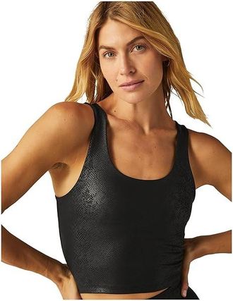 Beyond Yoga Powershine Sport+street Cropped Tank Top Womens Clothing Viper Black : XL, Elastane/Polyamide/Polyester