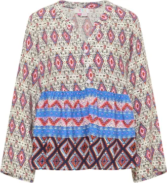 Izia Tuniek blouse Dames Blauw Veelkleurig