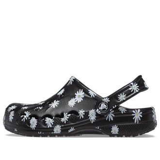 Crocs Baya Seasonal Printed Clogs Black Daisy 206230-0ZI