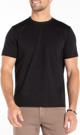 Liverpool L.A. Cotton Blend Crewneck T-Shirt in Black at Nordstrom, Size X-Large