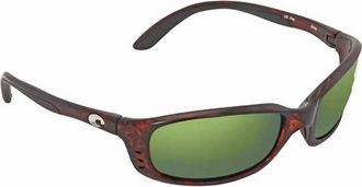 Costa Mens Brine 580P Sunglasses In Tortoise Frame Green Mirror