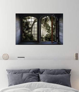 Queence Wandsticker »Urwald« Wandsticker, Wandbild, selbstklebend, 3D, Fenster