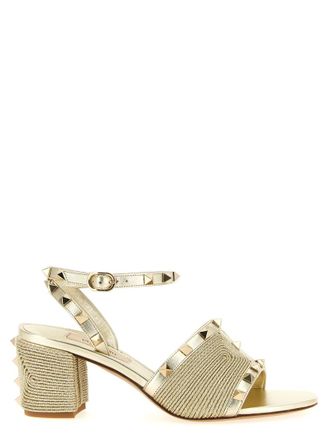 Valentino Garavani Golden Rockstud Heels