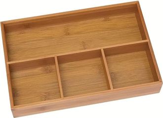 OEM 4 Compartimentos De Madera De Bamb&uacute;