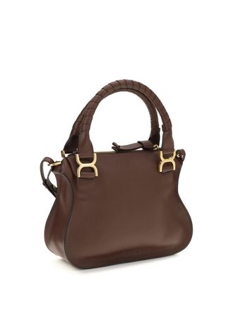Chlo&eacute; Womens Handbag Marcie Calf Leather Crafty Brown Handbags Hand Bags