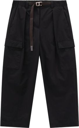 F.lli Campagnolo Long Pant with Belt Freizeithose f&uuml;r Damen | schwarz
