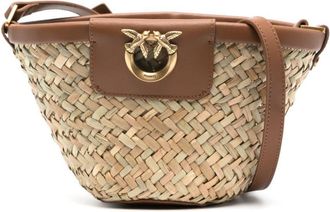 Pinko Love Summer cross body bag - women - Leather - OS - Neutrals
