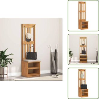 vidaXL Panca da ingresso - vidaXL Albero da Ingresso SANDNES 45x40x159,5 cm in Legno di Pino - Ripiano da ingresso