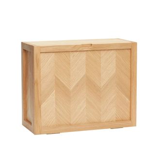 H&uuml;bsch Schuhschrank mit Fischgr&auml;tenoptik, Eiche, natur