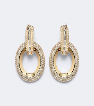 Messika Groove 18kt gold drop earrings with diamonds