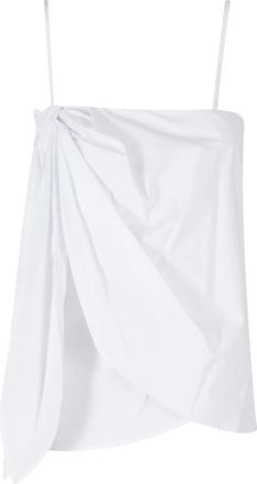 Isabelle Blanche Top met Strik - Dames - Tops zonder mouwen - Wit - M - Tops