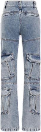 Givenchy Womens Cargo Denim Cotton Jeans - Light Blue - Size 26 (Waist)