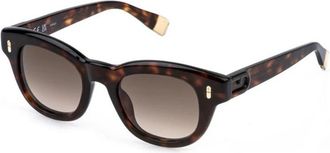 Furla Sfu 986 Zonnebril - Dames - Zonnebrillen - Bruin - 48 MM - Accessoires