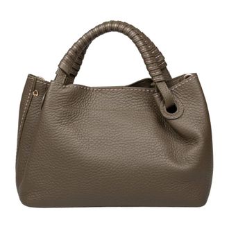PLINIO VISONA Tassen, Dames, Groen, ONE Size, Leer, Mia Handbag