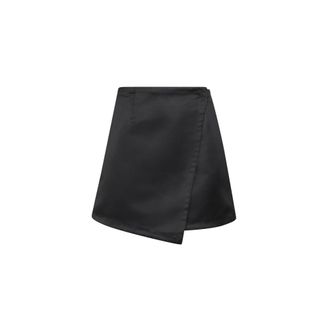 Co Short Skirts, female, Black, Size: XS Wrap Mini Skirt