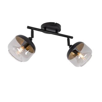 QAZQA Foco vidrio gris