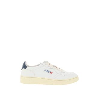 Autry Sneakers, male, White, Size: 10 US Perforated Leather Low Top Sneakers