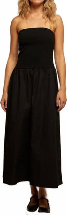 perfectwhitetee Kai Dress In Black