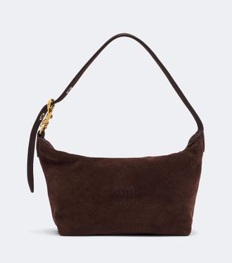 Miu Miu Spirit suede shoulder bag
