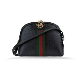 Gucci Shoulder Bags, female, Black, ONE SIZE, Leather Shoulder Bag with Gg Logo